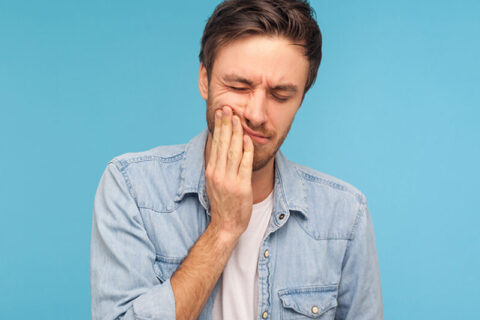 Man in dental pain